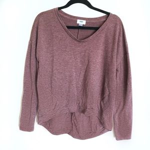 Old Navy high low v-neck mauve sweater